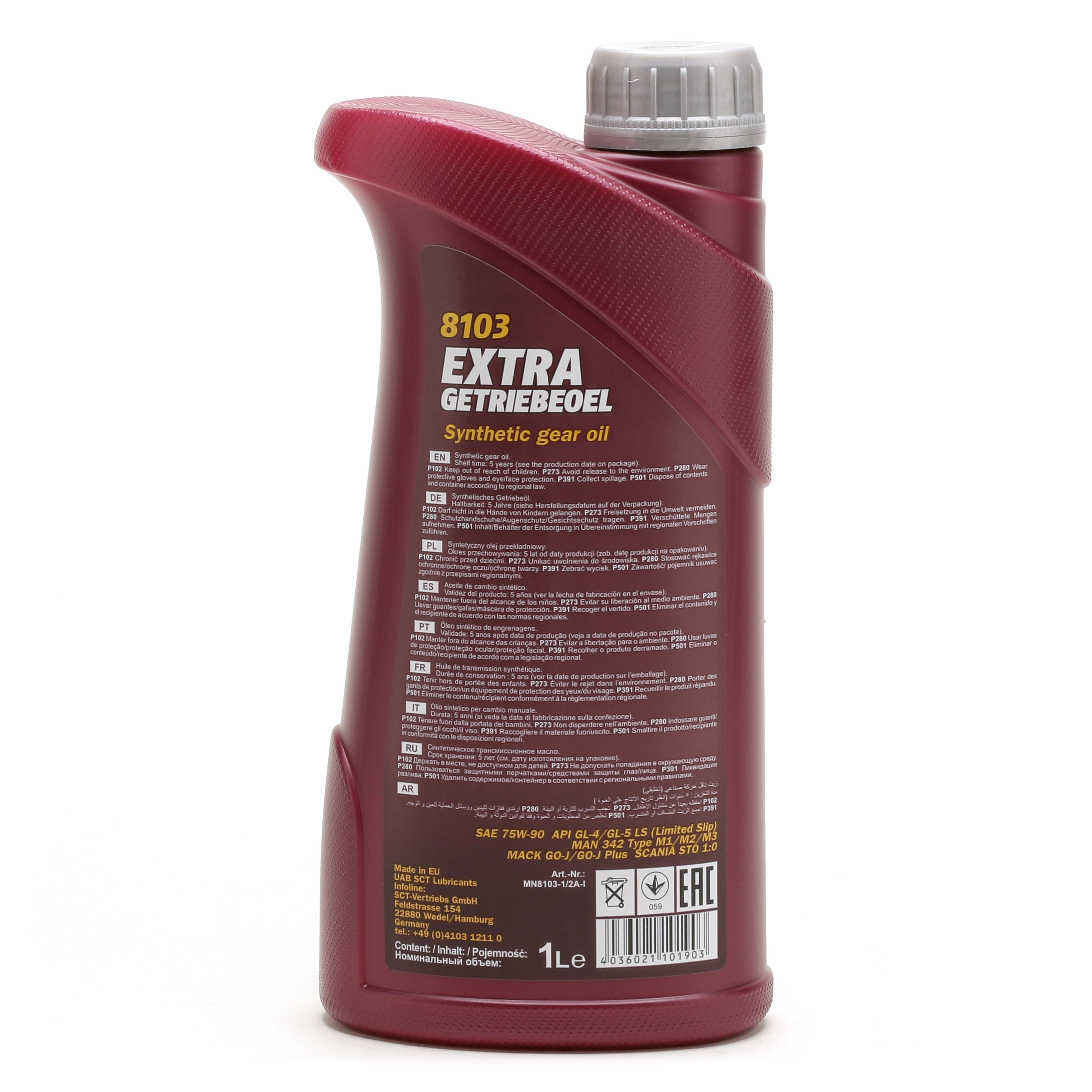 Mannol 8103 Extra 75W-90 Getriebeöl 1l Flasche